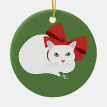 休日の子猫のオーナメント