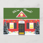 休日の家の新しい住所郵便はがき ポストカード (正面)