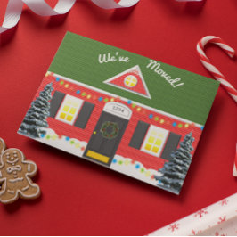 休日の家の新しい住所郵便はがき ポストカード