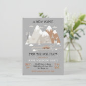 休日の家の温暖化パーティーの新しい家 招待状 (スタンド正面)