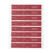 休日の封筒の覆いのステッカー、メリーおよび明るいです ラップアラウンド宛名ラベル (シート)