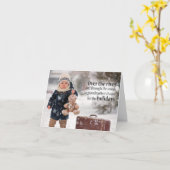 休日の川に カード (黄色い花)