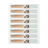 休日の差出人住所の覆いのラベルの最も幸せ ラップアラウンドラベル (シート)