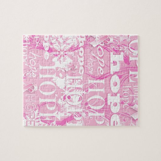 休日の希望の乳癌の認識度プロダクト ジグソーパズル (横)