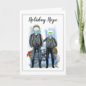 休日の希望 – より良い事来のバイクもしくは自転車に乗る人カップル カード (正面)