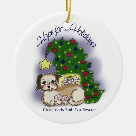 休日の希望 セラミックオーナメント (正面)