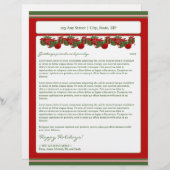 休日の年次時事通信レターヘッド: オーナメント レターヘッド (正面/裏面)