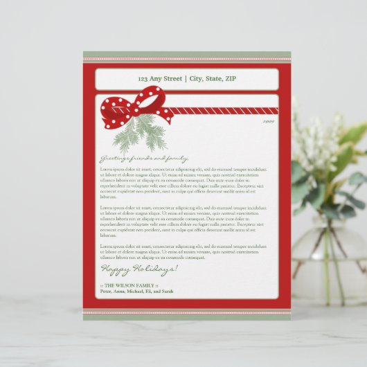 休日の年次時事通信レターヘッド: ヤドリギ レターヘッド (スタンド正面)