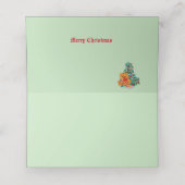 休日の座席表：クリスマスの愛 プレイスカード (内部開封)