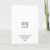 休日の式のつながり カード (裏面)