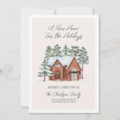 休日の引っ越し用の新しい家 シーズンカード (正面)