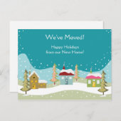 休日の引越しのお知らせはがき シーズンポストカード (正面/裏面)