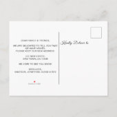 休日の引越しの新しい家 案内ポストカード (裏面)