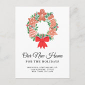 休日の引越しの新しい家 案内ポストカード (正面)