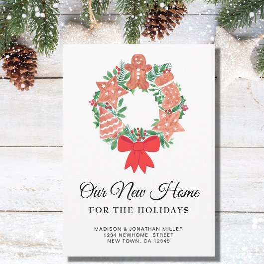 休日の引越しの新しい家 案内状