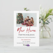 休日の引越し告知 |休暇のための新しいホーム 招待状 (スタンド正面)