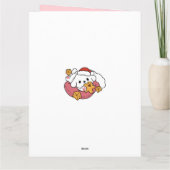 休日の応援を解放する – かわいい犬のクリスマス カード (裏面)