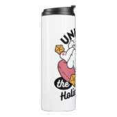 休日の応援を解放する – かわいい犬のクリスマス タンブラー (回転左)