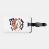 休日の応援を解放する – かわいい犬のクリスマス ラゲッジタグ (裏面横)