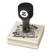 休日の応援を解放する – かわいい犬のクリスマス ラバースタンプ (スタンプ)