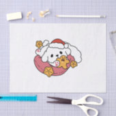 休日の応援を解放する – かわいい犬のクリスマス 薄葉紙 (クラフト)