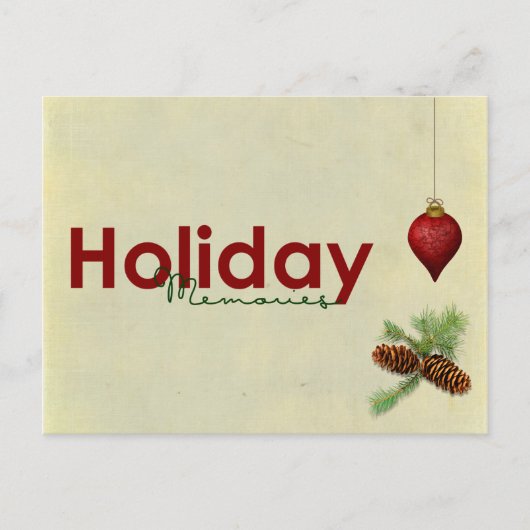 休日の思い出の郵便局 シーズンポストカード (正面)