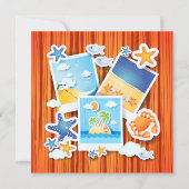 休日の思い出、招待 招待状 (正面)