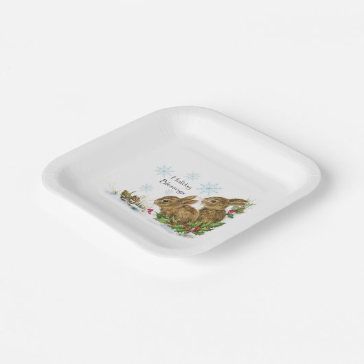 "休日の恵み"紙プレートクリスマス ペーパープレート (傾斜あり)