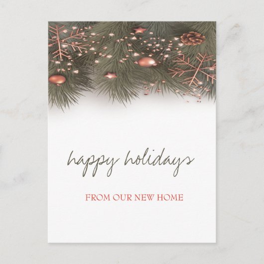 休日の我々は、松の木の枝のボールを移動 案内ポストカード (正面)