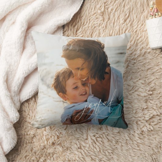 休日の手書き楽しいミニマリストの写真 クッション (ブランケット)