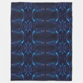 休日の抽象芸術表現 フリースブランケット (正面)