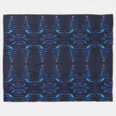 休日の抽象芸術表現 フリースブランケット (正面(横))