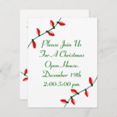 休日の招待状 招待状 (正面/裏面)