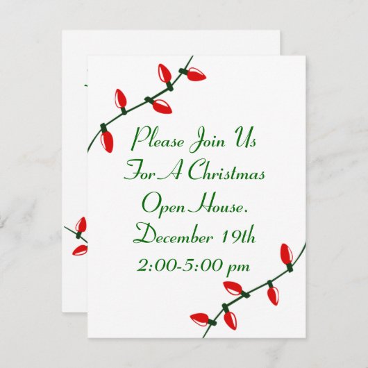 休日の招待状 招待状 (正面/裏面)