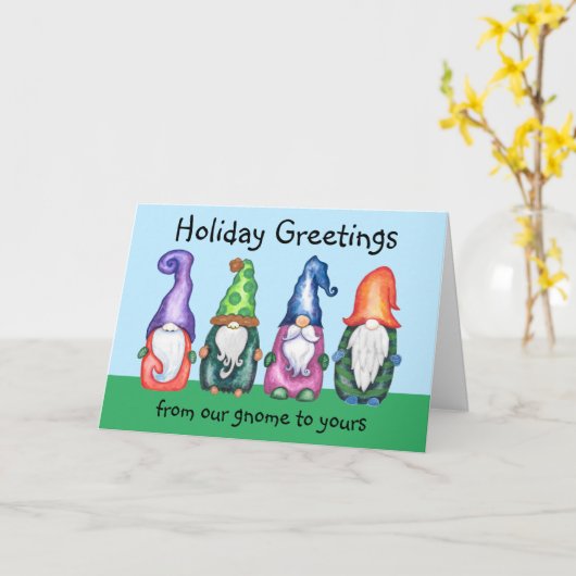 休日の挨拶の格言から カード (黄色い花)