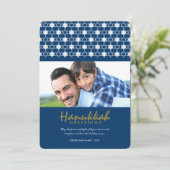 休日の挨拶ハヌカーの白いダビデの星 シーズンカード (スタンド正面)