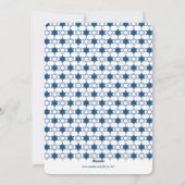 休日の挨拶ハヌカーの白いダビデの星 シーズンカード (裏面)