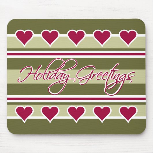 休日の挨拶マウスパッド マウスパッド (正面)