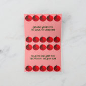 休日の挨拶状とノートカード カード (内部)