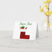 休日の挨拶状とノートカード カード (黄色い花)