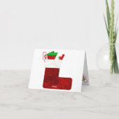 休日の挨拶状とノートカード カード (裏面)