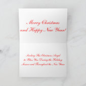 休日の挨拶状とノートカード カード (内部)