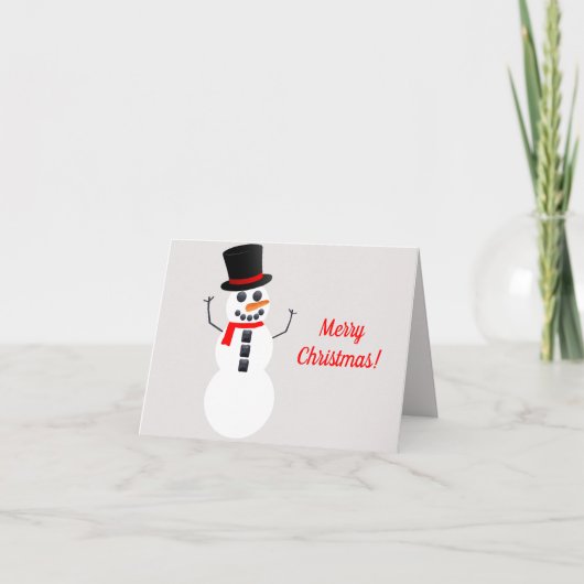 休日の挨拶状とノートカード カード (正面)