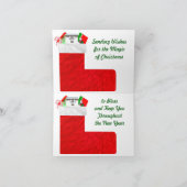 休日の挨拶状とノートカード カード (内部)