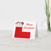 休日の挨拶状とノートカード カード (正面)