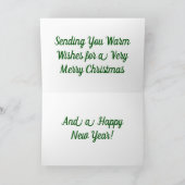 休日の挨拶状とノートカード シーズンカード (内部)