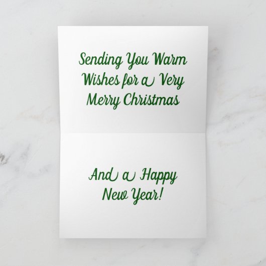 休日の挨拶状とノートカード シーズンカード (内部)