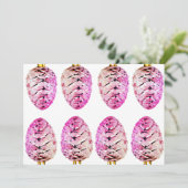 休日の挨拶状とノートカード 招待状 (スタンド正面)