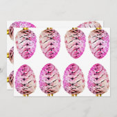 休日の挨拶状とノートカード 招待状 (正面/裏面)