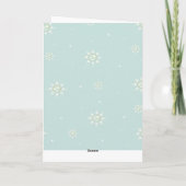 休日の挨拶状のための家 シーズンカード (裏面)